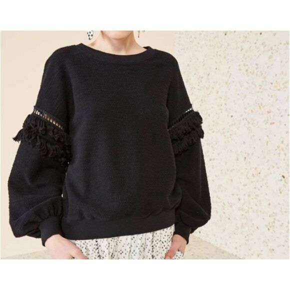 Ulla Johnson Zarina Sweater In Noir sz P